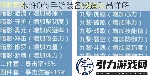 水浒Q传手游装备锻造材料全攻略：惊喜揭秘高效获取途径，助你战力飙升不止一筹！