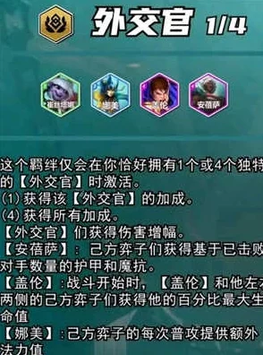 《金铲铲之战》S13赛季外交官羁绊效果全面爆料与解析