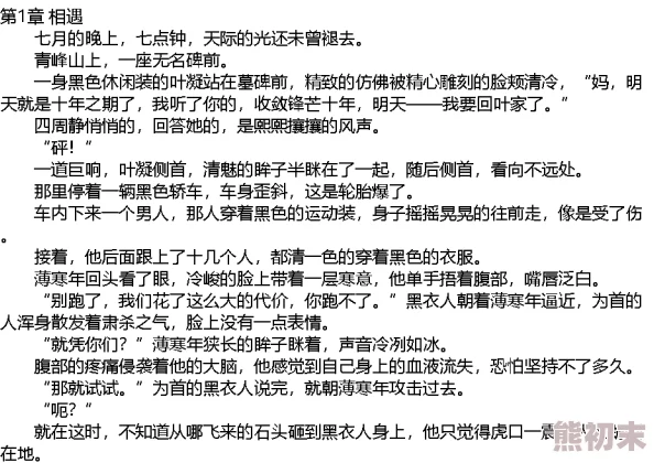 薄寒年叶凝全文免费阅读情节老套更新慢错字多读者评价褒贬不一