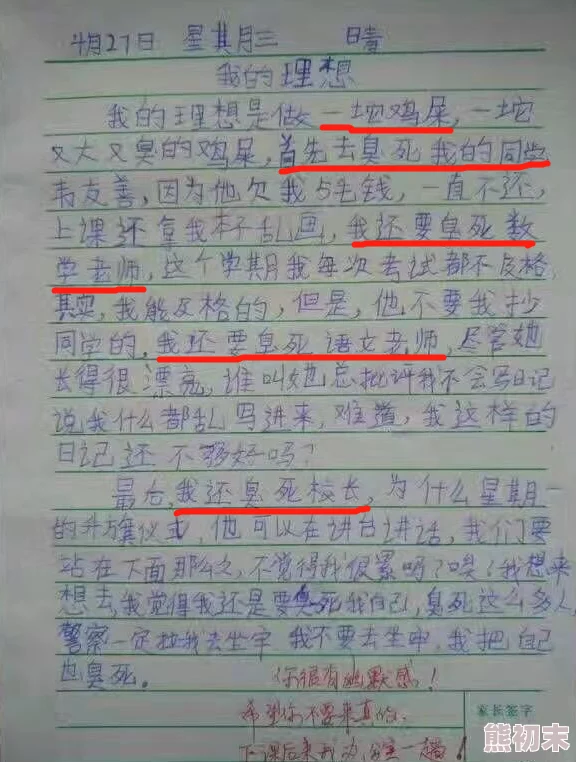 同桌吃我的小兔兔作文小学生爆料引热议校方已介入调查